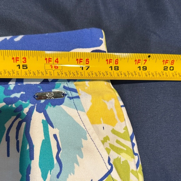 Floral Blue and Yellow Women's Skort - Picture 7 of 8